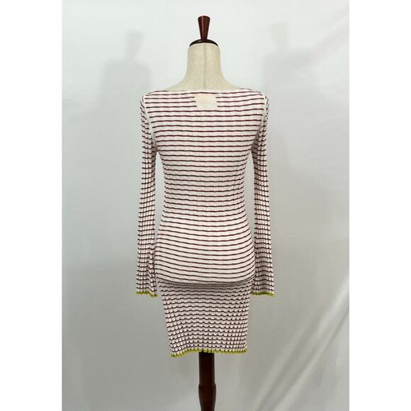 GUEST IN RESIDENCE Sz S Small Red White Stripe Ribbed Dress - Picture 6 of 10
